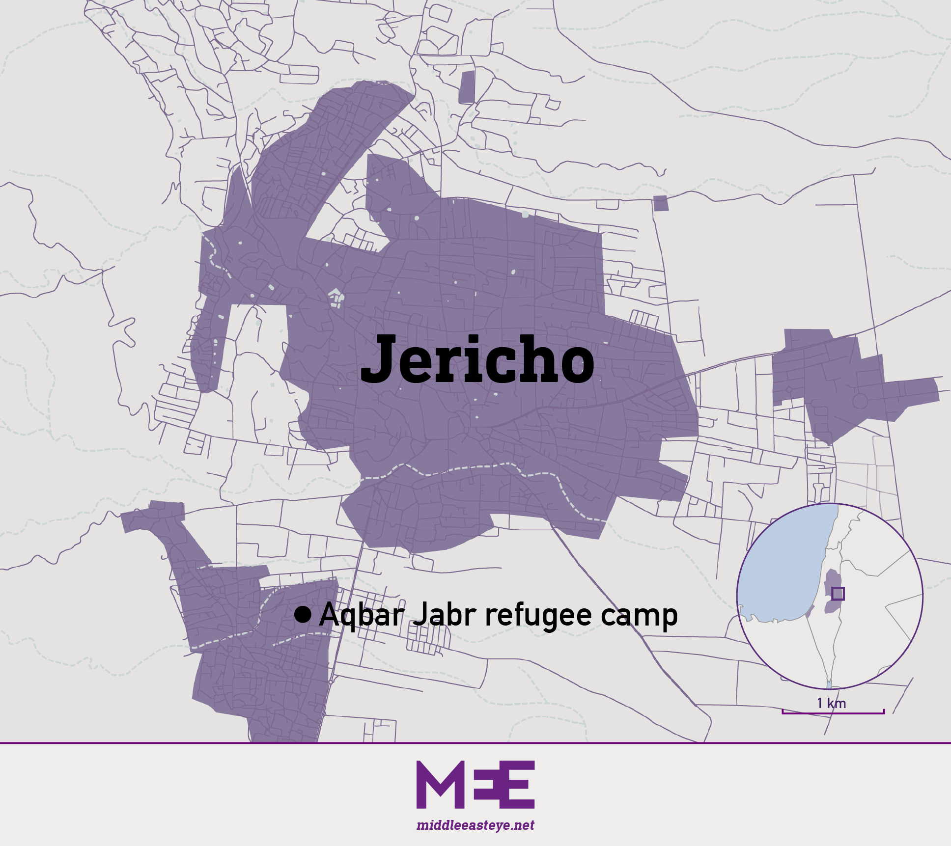 West Bank The 15 Minute Israeli Raid That Left Five Dead And Blood Jericho Map 